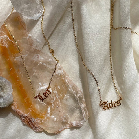 Aries Zodiac Necklace