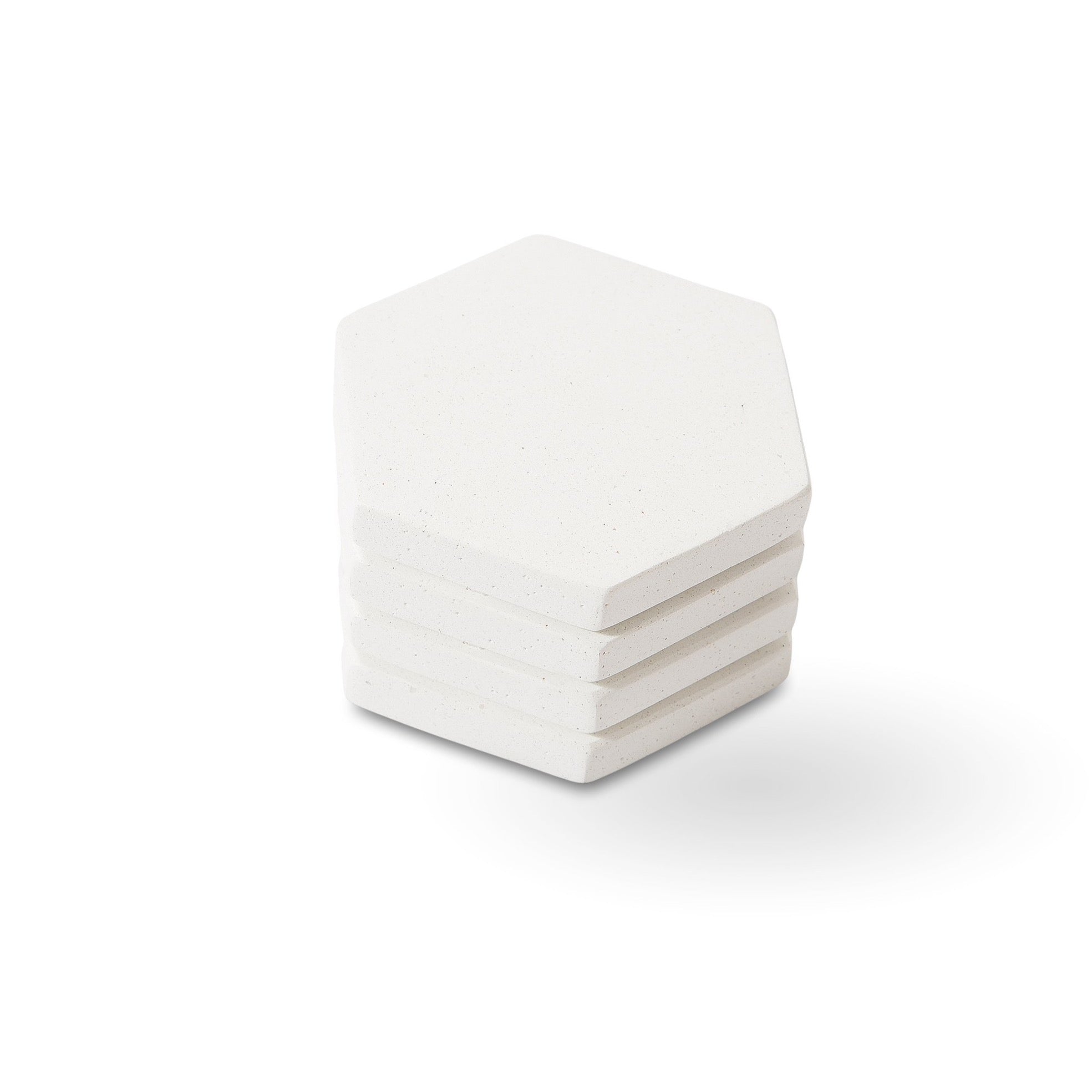 Anthology Honeycomb Coasters - White (Set of 4)