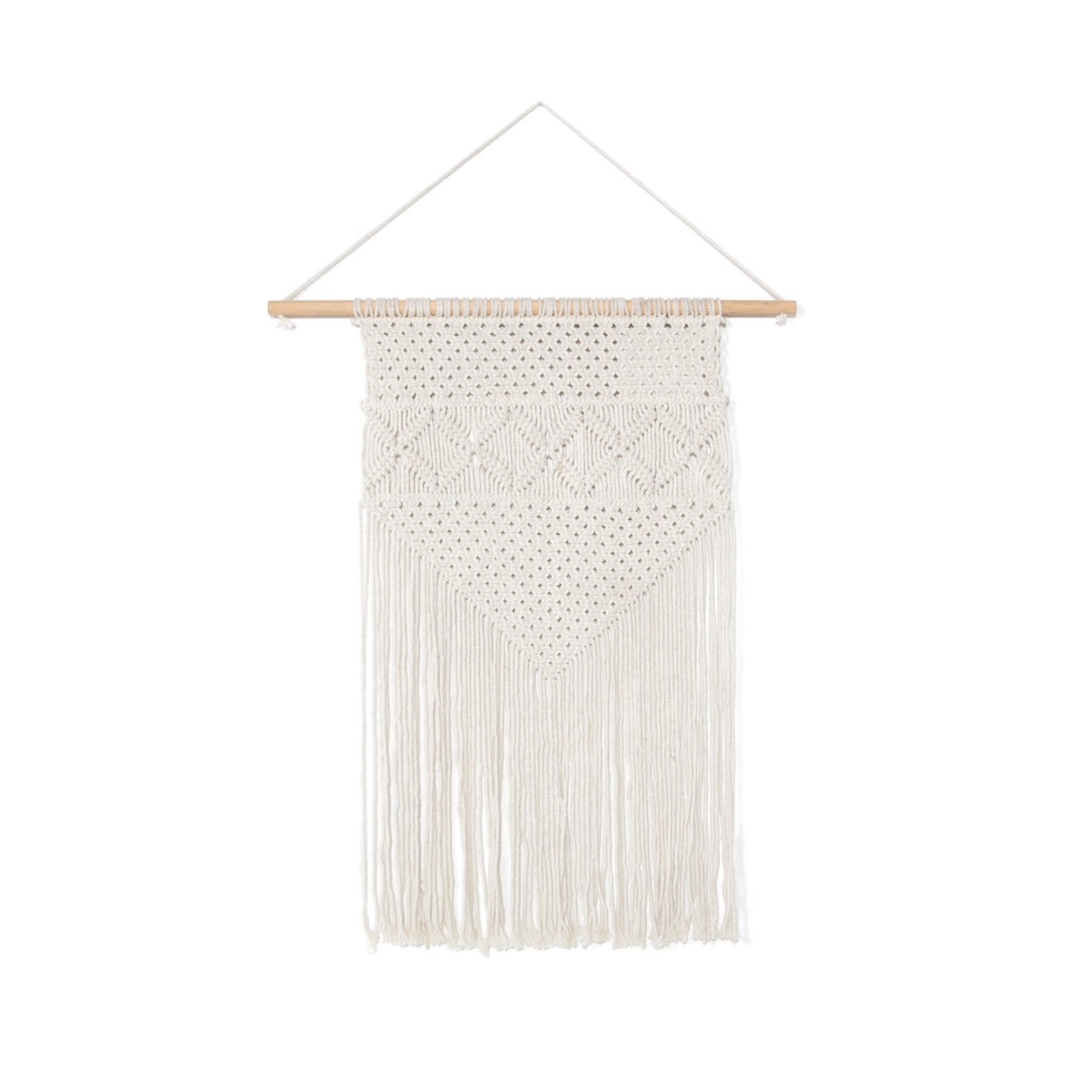Bohemian Rio Macrame Wall Hanging - Cream