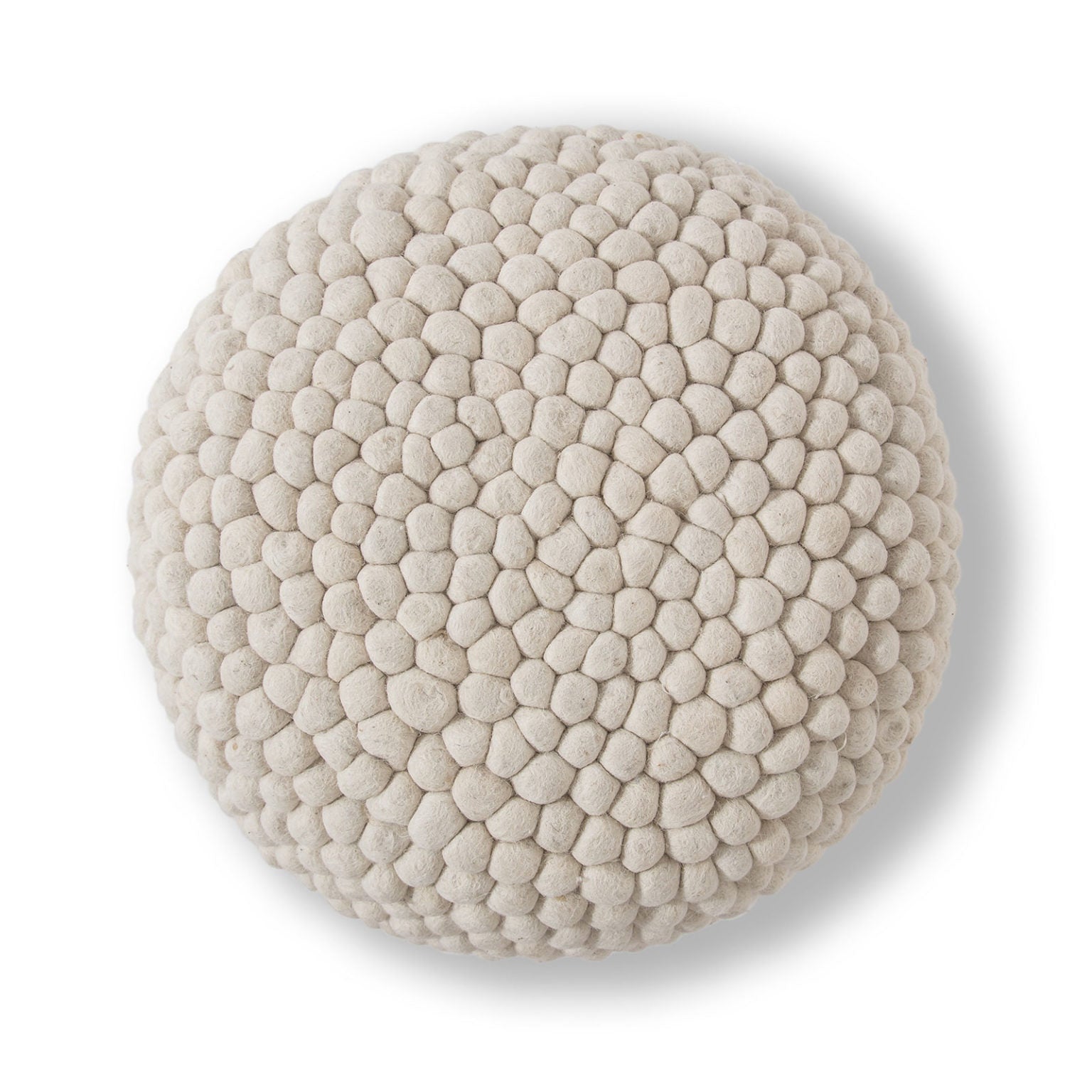 Bohemian Pebble Pouf - Cream