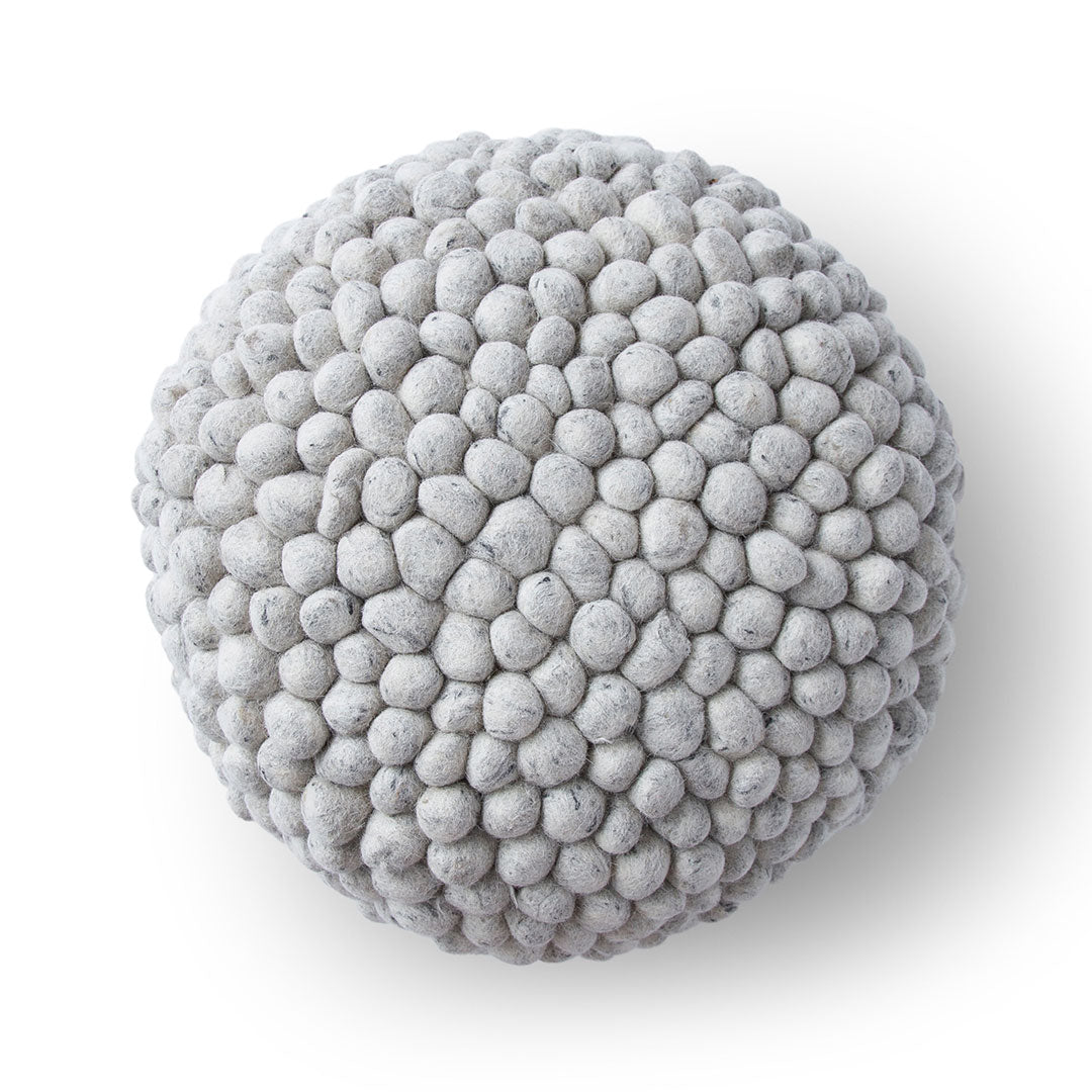 Bohemian Pebble Pouf - Grey