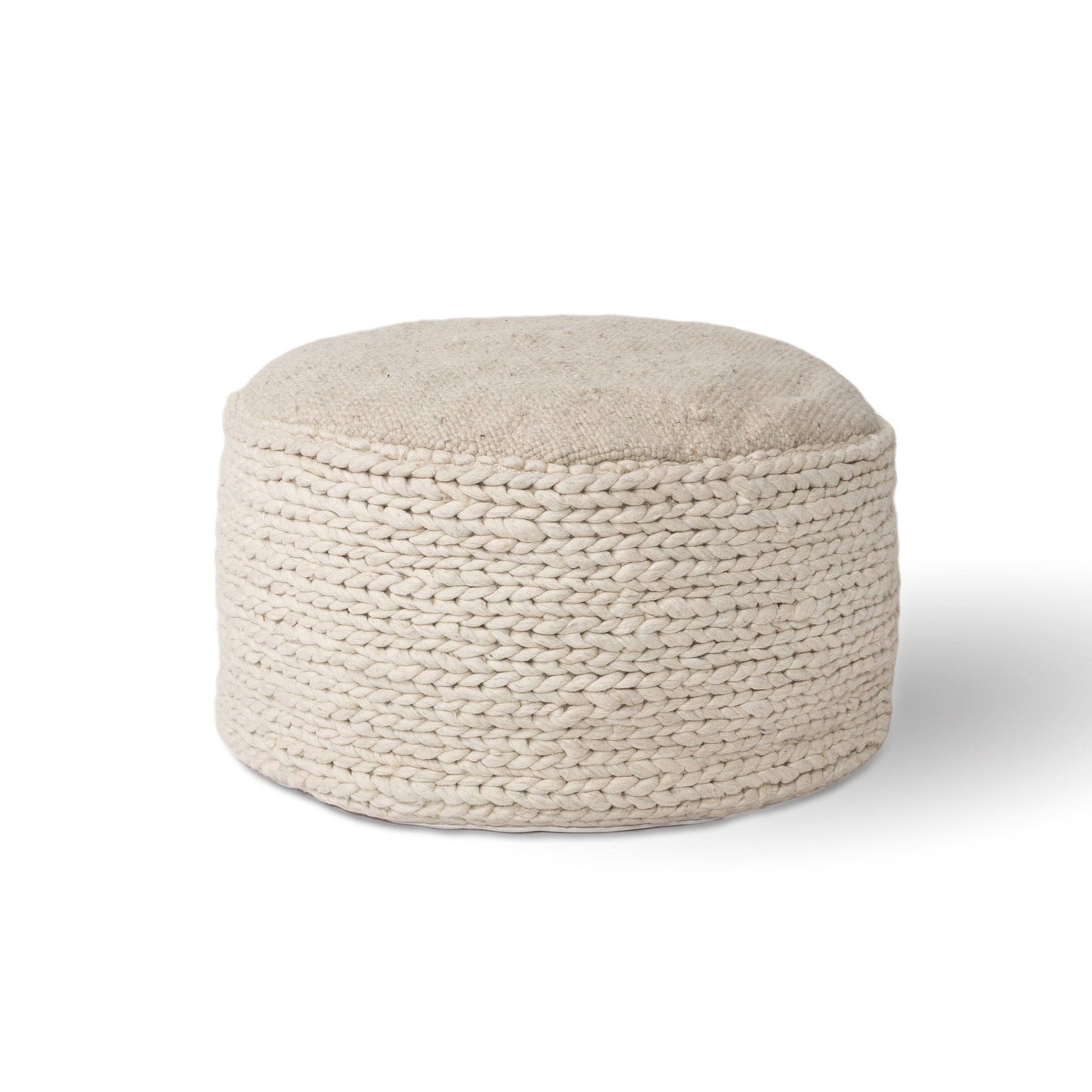 Bohemian Braid Large Pouf