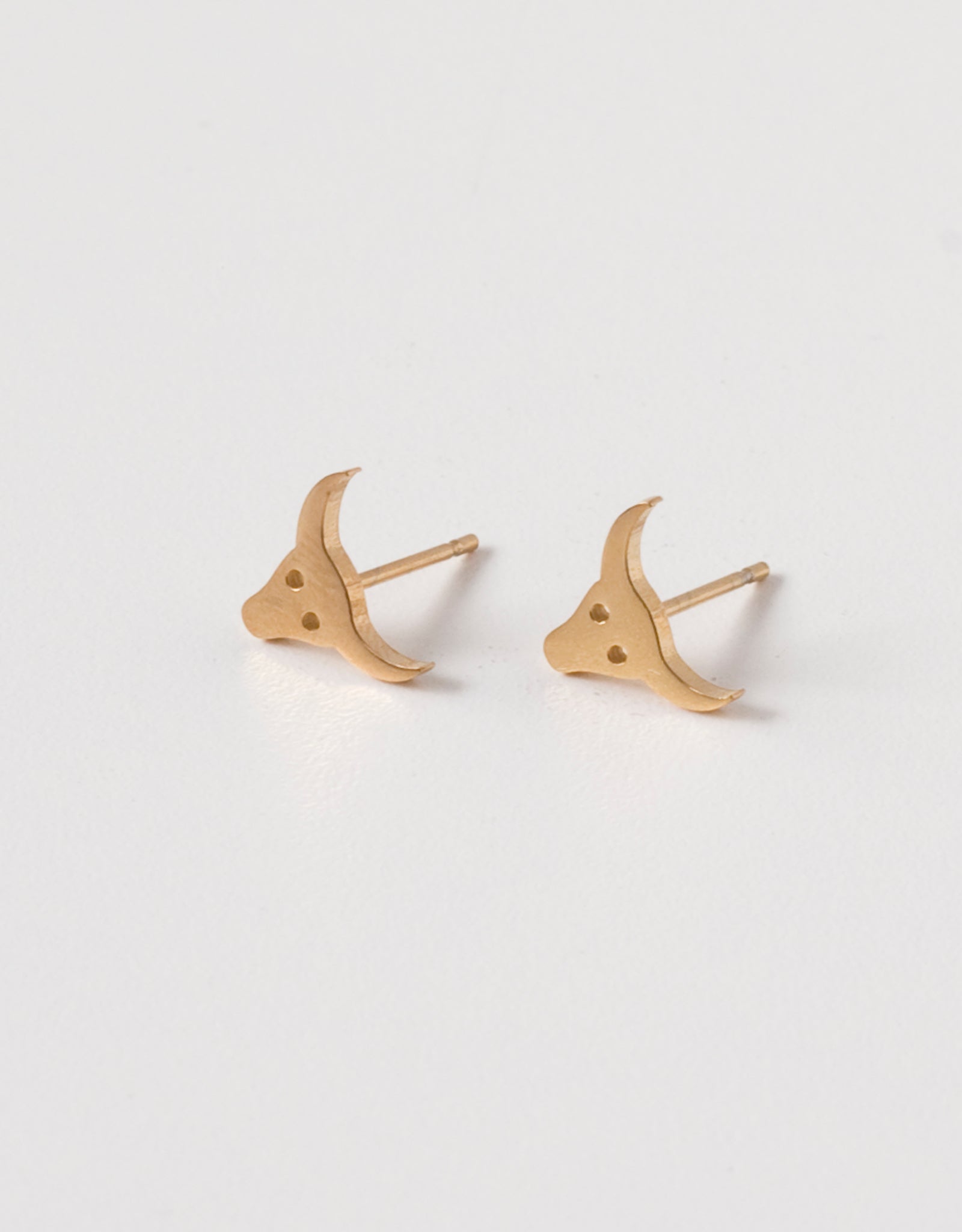 Bull Earrings - Gold