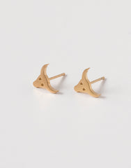 Bull Earrings - Gold
