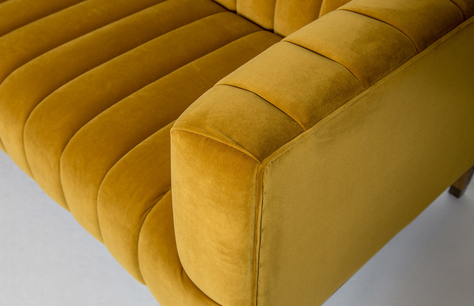 Elliot Condo Size Sofa - Mustard