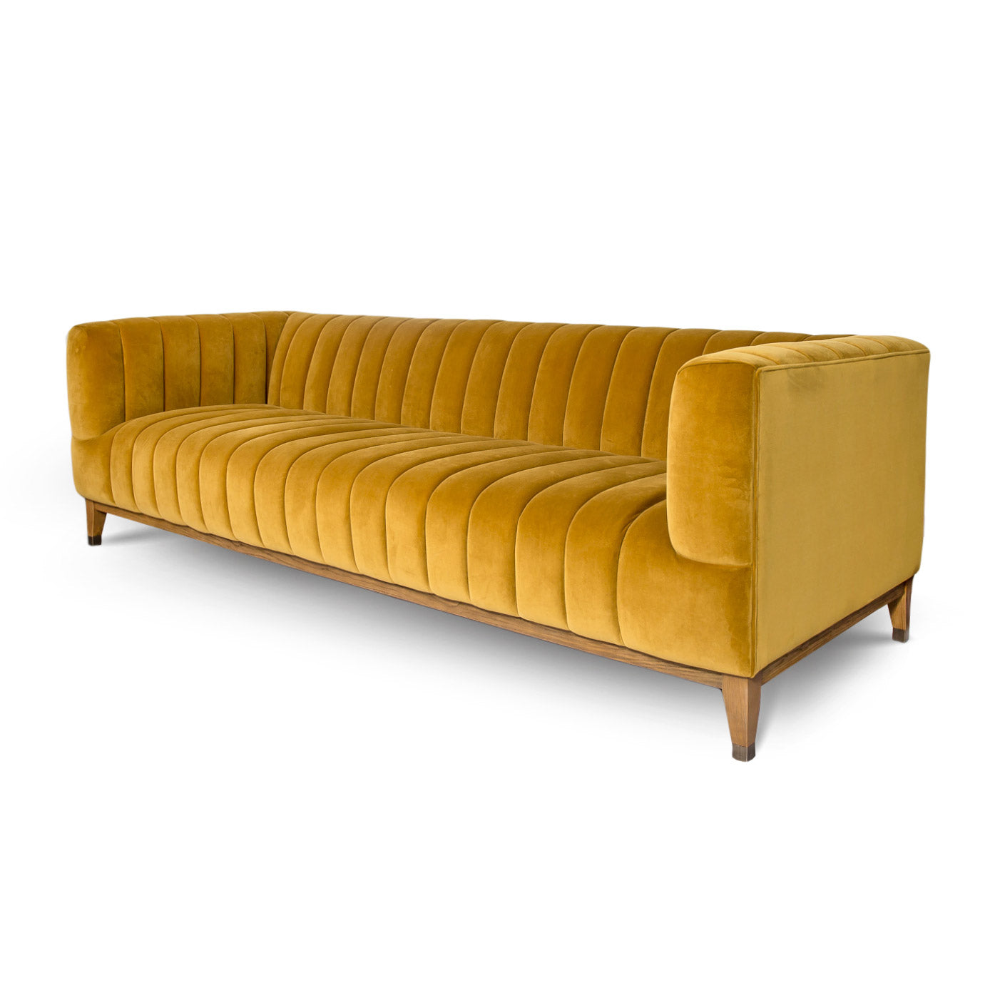 Elliot Condo Size Sofa - Mustard