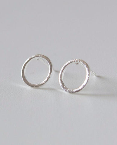 Halo Earrings - Silver