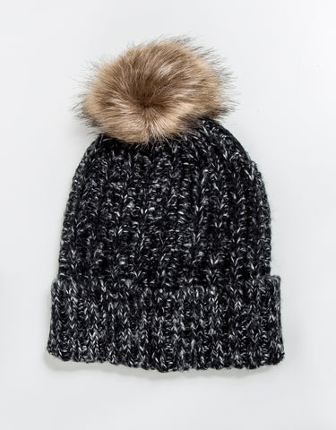 Seymour Faux Fur Pom Pom Hat