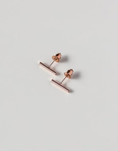 Noir Stud Earrings - Square