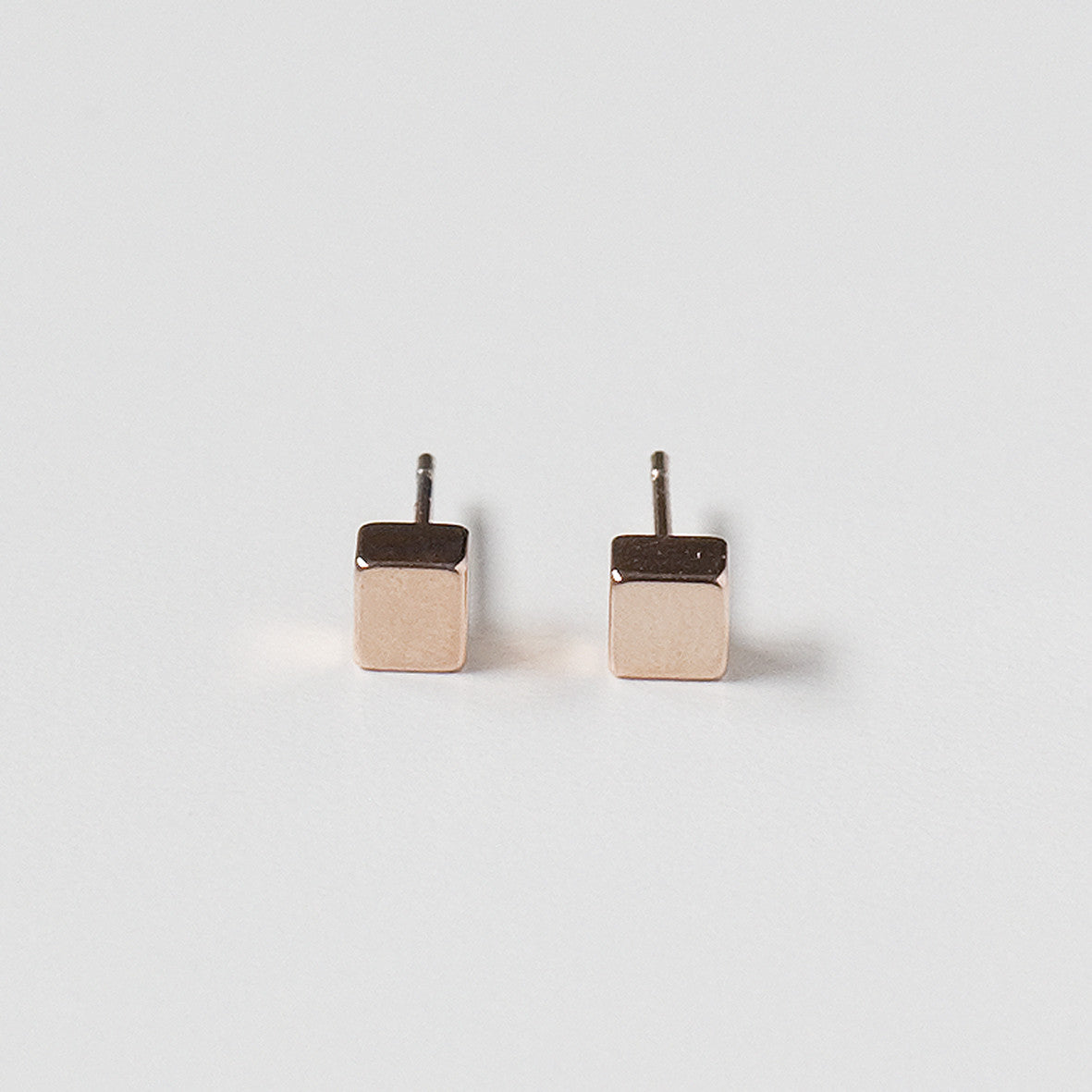 Bloc Earrings - Rose Gold