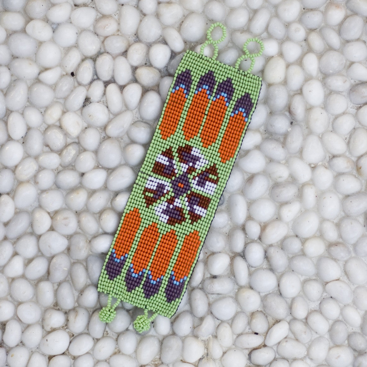 Morelia Hand Crafted Bracelet - Feathers