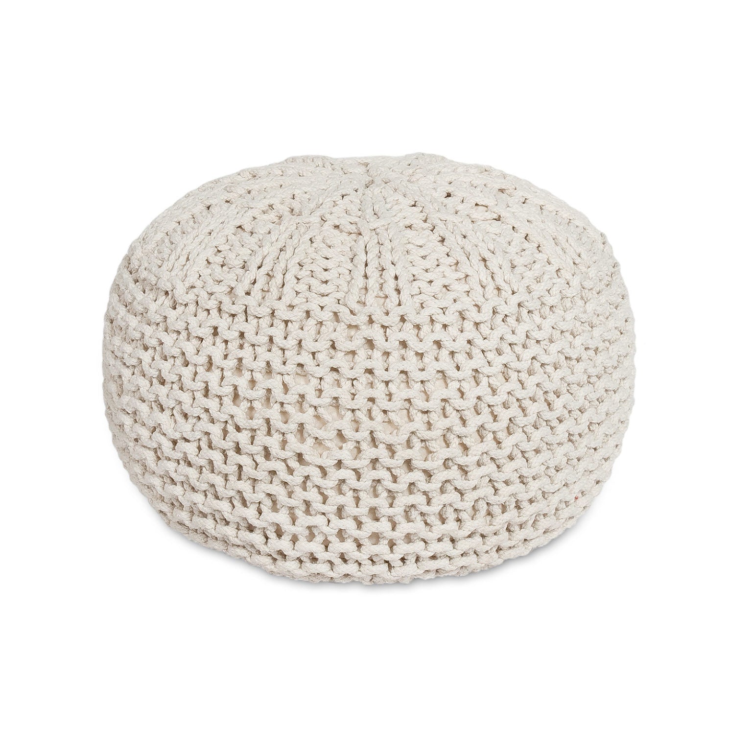 Bohemian Knit Pouf