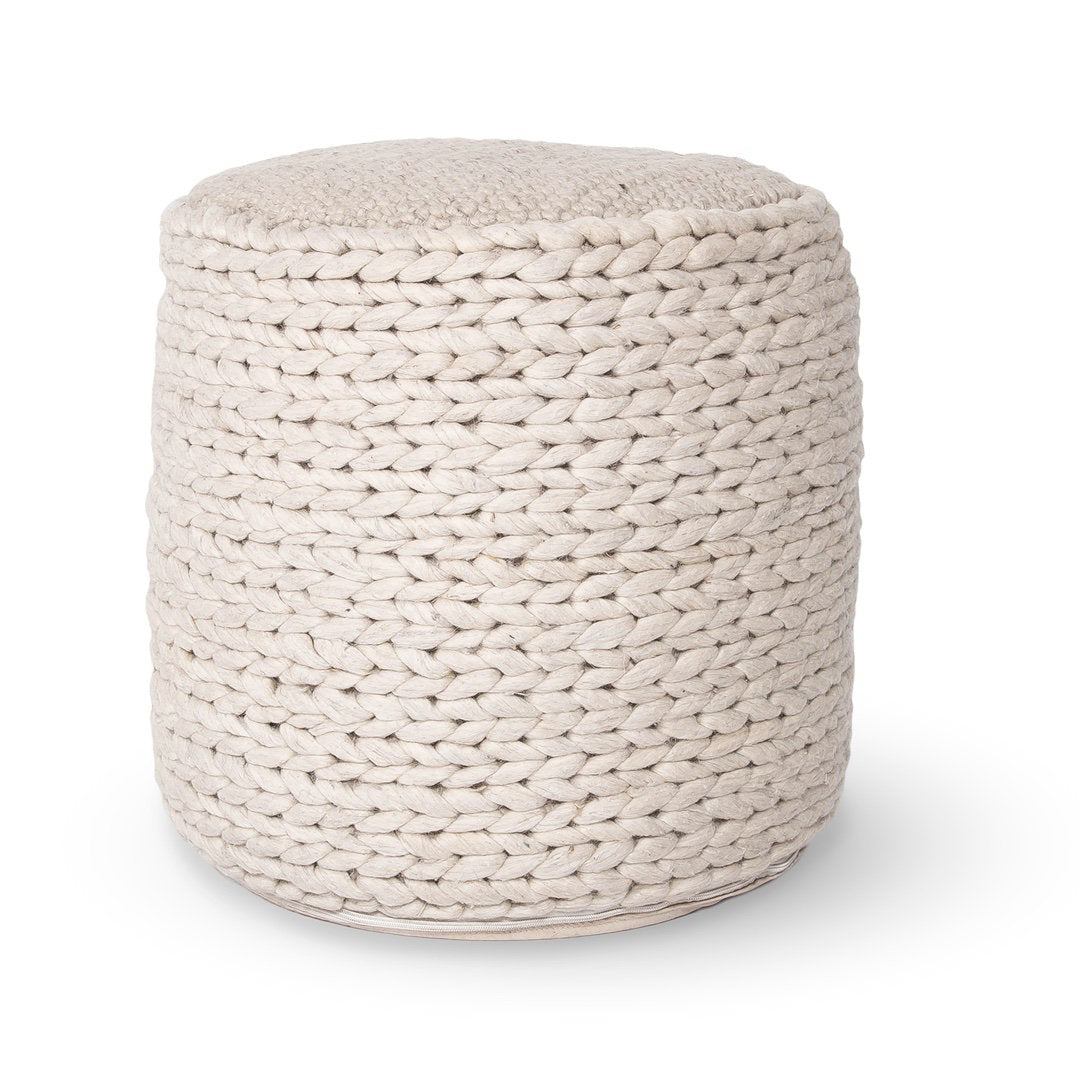 Bohemian Braid Small Pouf