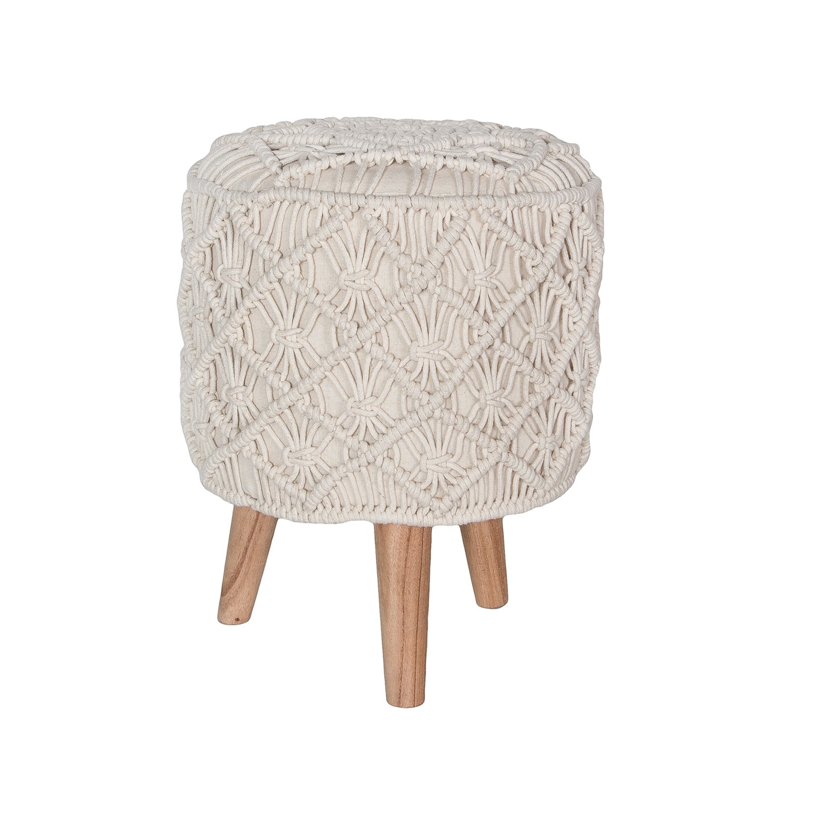 Bohemian Vintage Macrame Stool