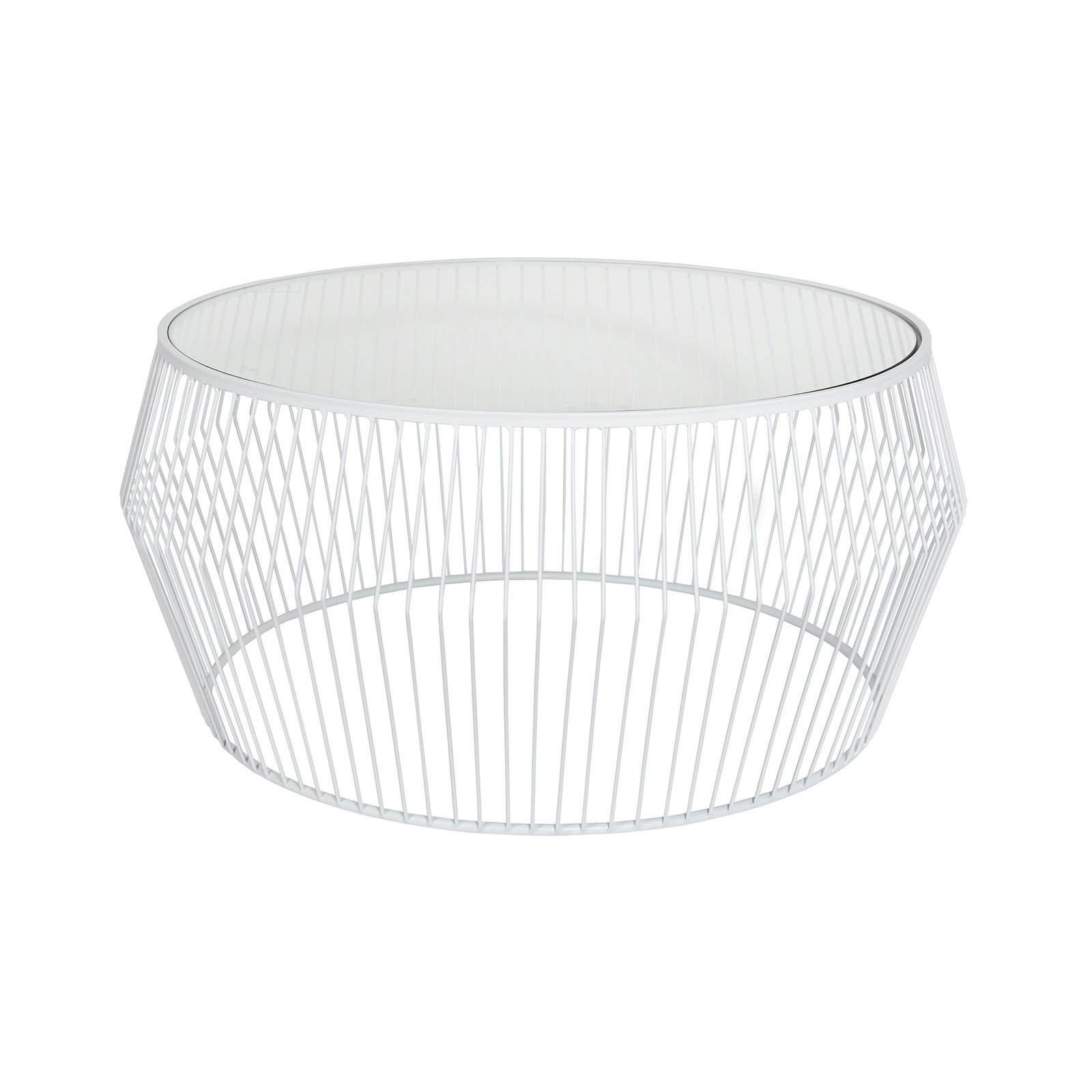 Cyclone Wire Coffee Table - White