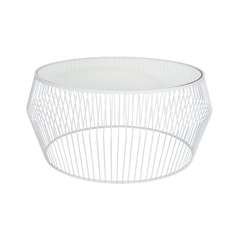 Cyclone Wire Coffee Table - White