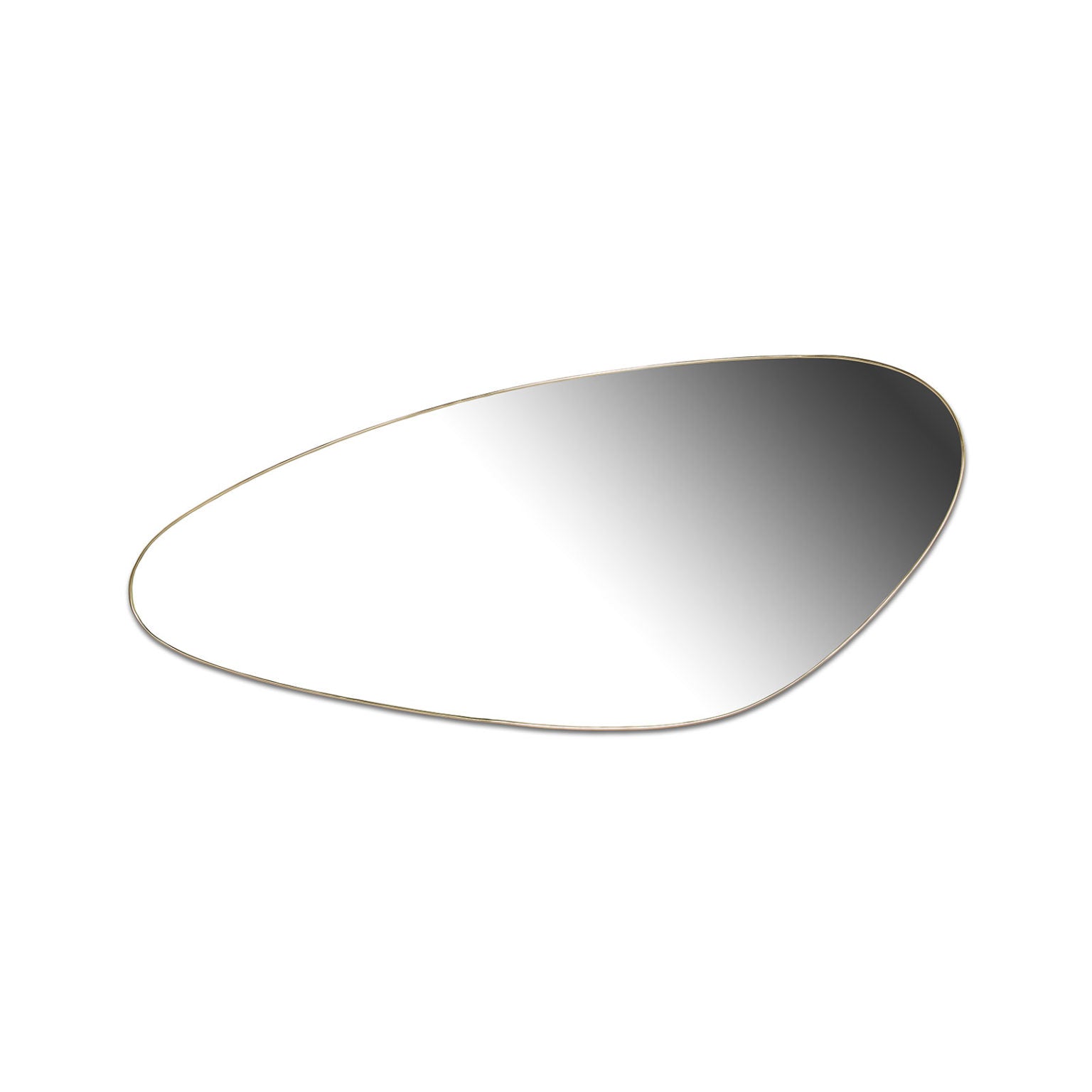 Droplet Floor Mirror - Gold