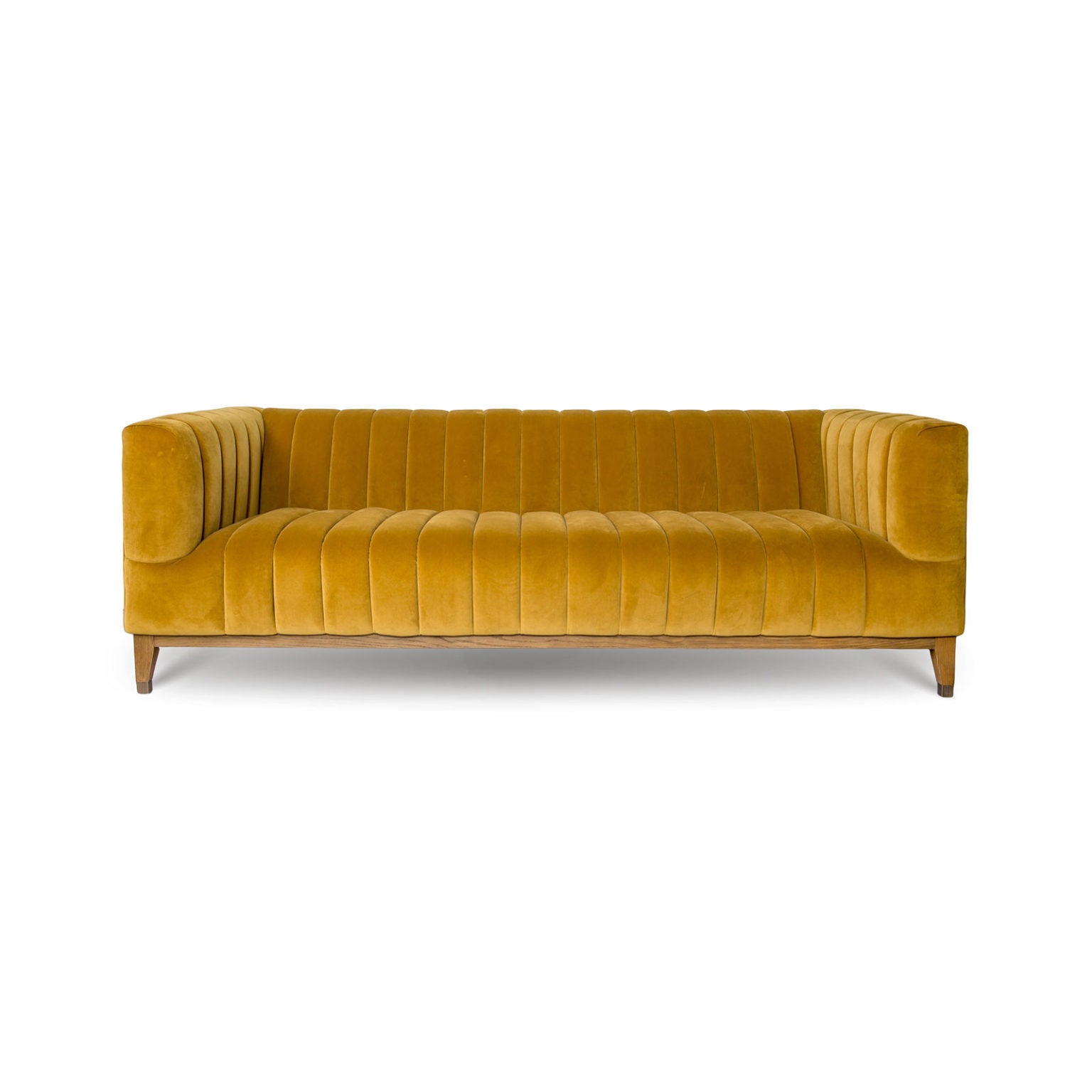 Elliot Condo Size Sofa - Mustard