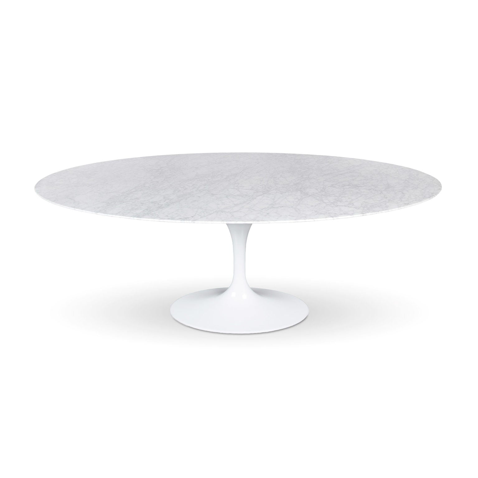 Flute Condo Size Oval Dining Table