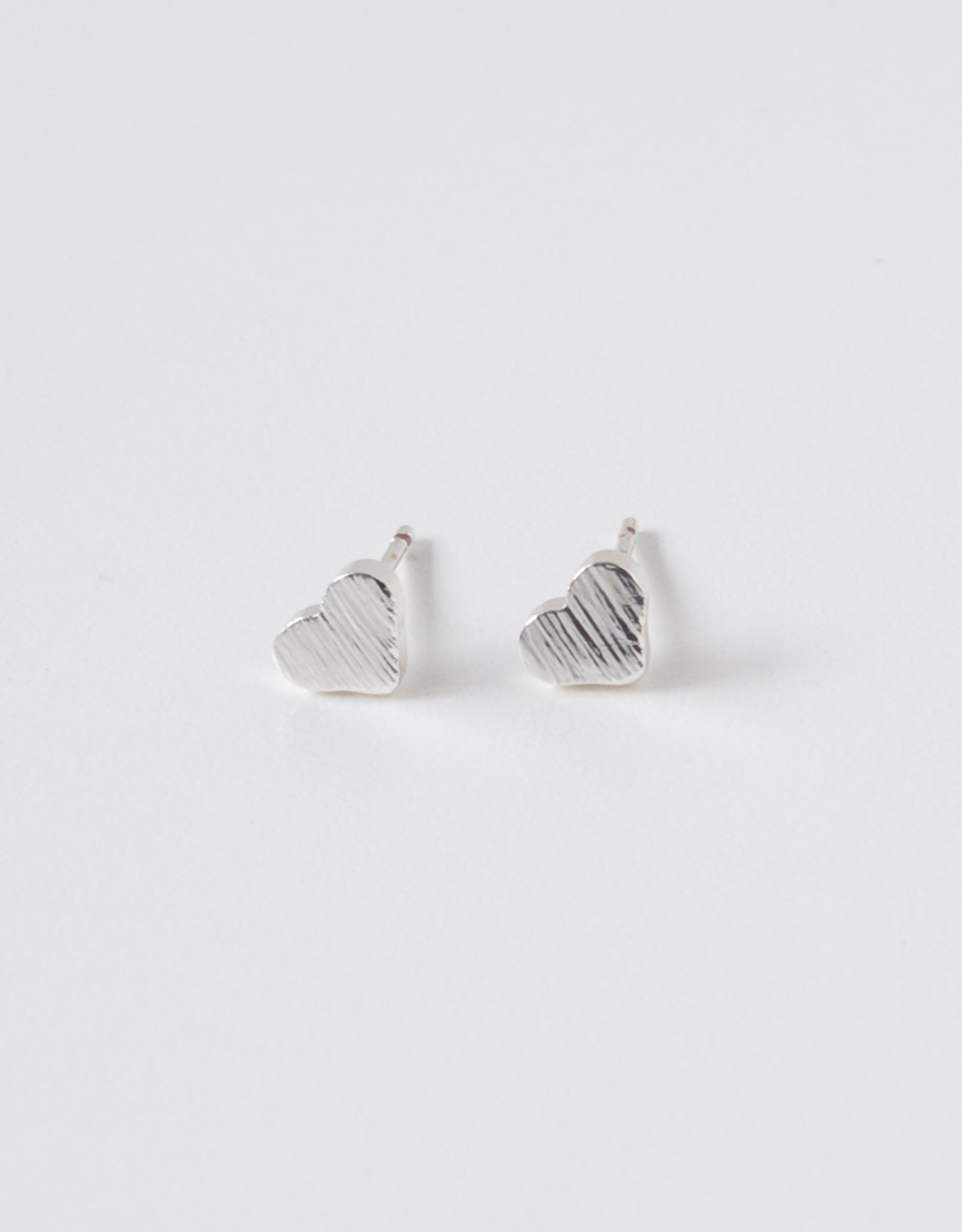 Heart Earrings - Silver