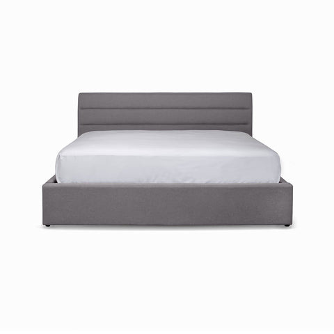 Jolie King Storage Bed - Light Grey