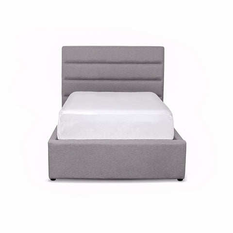 Jolie King Storage Bed - Light Grey