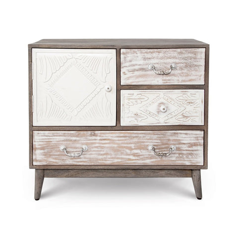 Hara 1 Drawer Accent Table - White