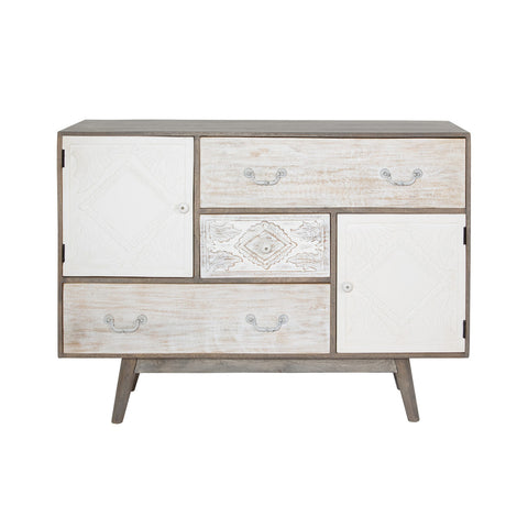 Hara 1 Drawer Accent Table - White