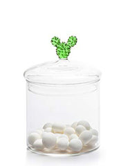 Cactus Glass Canister Tall