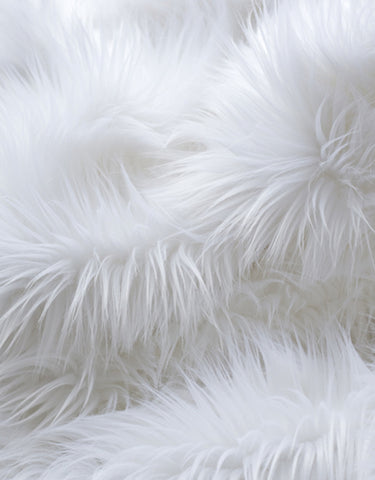 Baaa Faux Fur Throw - White