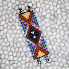 Morelia Hand Crafted Bracelet - Aztec Black