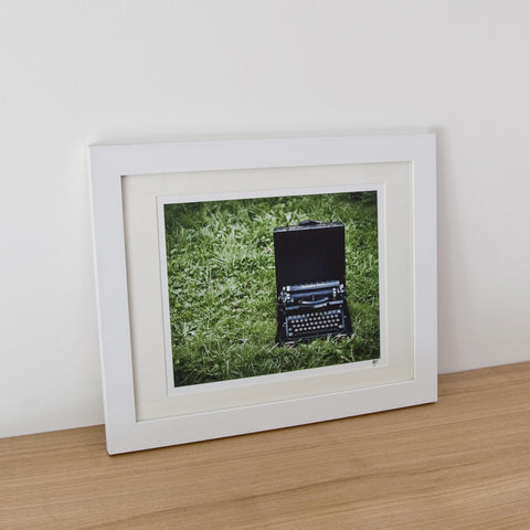 Framed Photograph - Typewriter