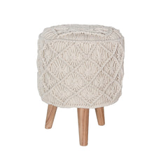 Bohemian Vintage Macrame Stool