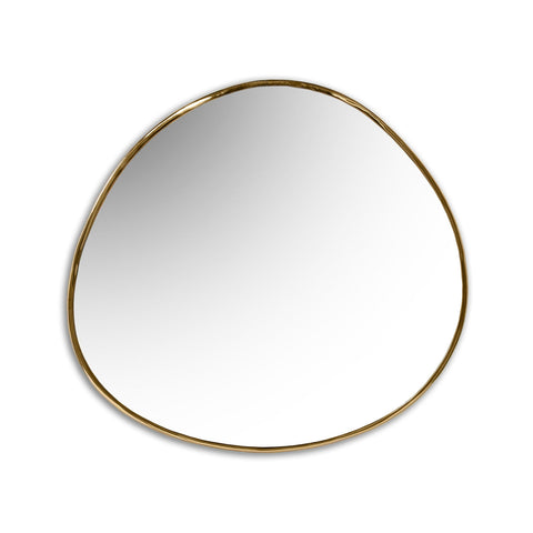 Droplet Floor Mirror - Gold