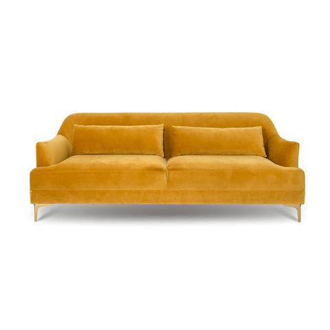 Elliot Condo Size Sofa - Mustard