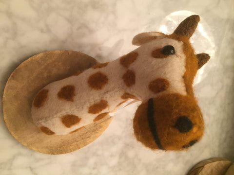 Giraffe Head Wall Decor